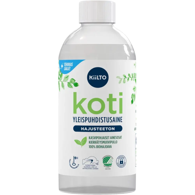 Kiilto Koti biohajoava yleispuhdistusaine Hajusteeton 475 ml Kiilto Koti biohajoava yleispuhdistusaine Hajusteeton 475 ml