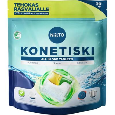 Kiilto All in 1 konetiskitabletti 30 kpl Kiilto All in 1 konetiskitabletti 30 kpl