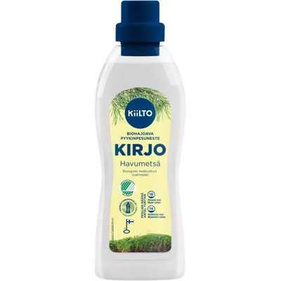 Kiilto Kirjo biohajoava pyykinpesuneste Havumetsä 720 ml Kiilto Kirjo biohajoava pyykinpesuneste Havumetsä 720 ml