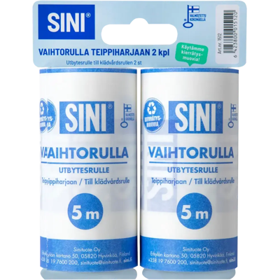 SINI vaihtorulla teippiharjaan 2 kpl SINI vaihtorulla teippiharjaan 2 kpl