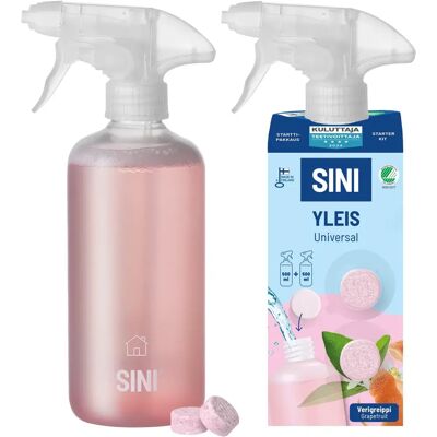 SINI Yleispuhdistusaine, starttipakkaus – pullo + 2 tablettia SINI Yleispuhdistusaine, starttipakkaus – pullo + 2 tablettia