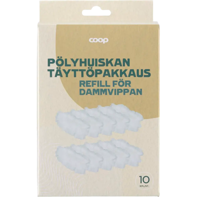 Coop pölyhuiskan täyttöpakkaus 10 kpl Coop pölyhuiskan täyttöpakkaus 10 kpl