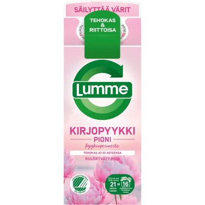 Lumme Kirjopyykki Pioni pyykinpesuneste 750ml Lumme Kirjopyykki Pioni pyykinpesuneste 750ml