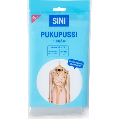SINI pukupusseja 5kpl 70x160cm SINI pukupusseja 5kpl 70x160cm