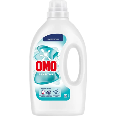 Omo Sensitive nestemäinen pyykinpesuaine Hajusteeton 920 ml 23 pesua Omo Sensitive nestemäinen pyykinpesuaine Hajusteeton 920 ml 23 pesua
