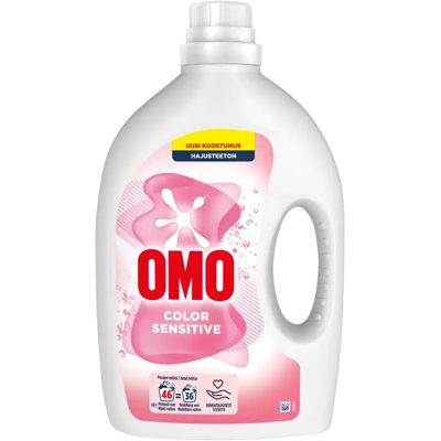 Omo Color Sensitive Nestemäinen pyykinpesuaine Hajusteeton 1.84 L 46 pesua Omo Color Sensitive Nestemäinen pyykinpesuaine Hajusteeton 1.84 L 46 pesua