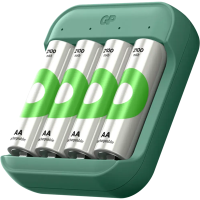 GP Recyko akkulaturi B423 sis. 4kpl AA 2100mAh NiMH akut GP Recyko akkulaturi B423 sis. 4kpl AA 2100mAh NiMH akut