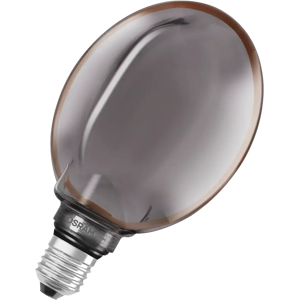 OSRAM LED-sisustuslamppu Vintage 1906 Globe 130mm 4W 110lm 1800K E27 O-filamentti savunharmaa lasi OSRAM LED-sisustuslamppu Vintage 1906 Globe 130mm 4W 110lm 1800K E27 O-filamentti savunharmaa lasi