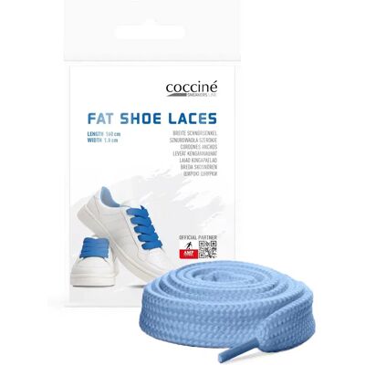 Cocciné fat shoe laces kengännauhat 120cm light blue Cocciné fat shoe laces kengännauhat 120cm light blue