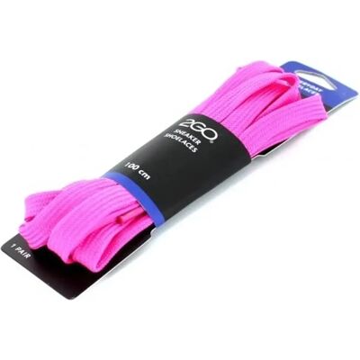 2GO Bandi litteät kengännauhat tennareihin 100 cm pinkki 2GO Bandi litteät kengännauhat tennareihin 100 cm pinkki
