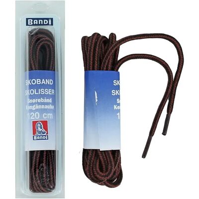Bandi kengännauha pyöreä 120cm 511 ruskea-musta 1pr Bandi kengännauha pyöreä 120cm 511 ruskea-musta 1pr