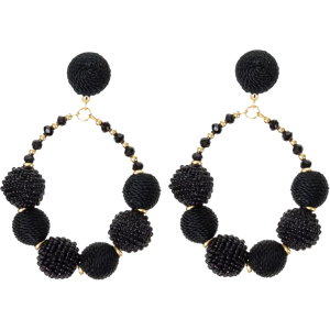AmandaB Korvakorut BLACK BOBBLE AmandaB Korvakorut BLACK BOBBLE