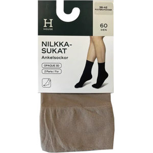 House naisten nilkkasukat 60 den Opaque 3D ZD3D60HO 2-pack House naisten nilkkasukat 60 den Opaque 3D ZD3D60HO 2-pack