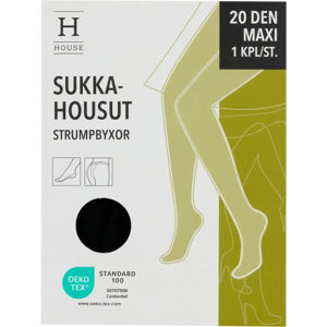 House naisten sukkahousut maxi 20 den plus-koko musta, koko 48-52 House naisten sukkahousut maxi 20 den plus-koko musta, koko 48-52