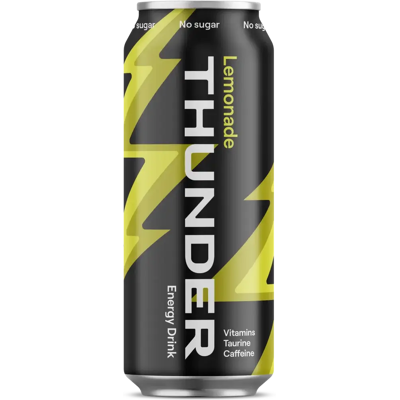 Thunder Energy No Sugar Lemonade energiajuoma 500 ml Thunder Energy No Sugar Lemonade energiajuoma 500 ml