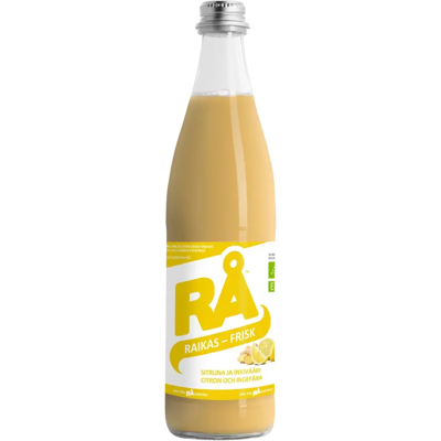 RÅ Raikas Sitruuna-inkiväärimehu luomu 0,5L RÅ Raikas Sitruuna-inkiväärimehu luomu 0,5L