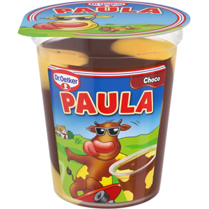 Paula Dr. Oetker Suklaanmakuinen vanukas ja vaniljanmakuiset täplät 125 g Paula Dr. Oetker Suklaanmakuinen vanukas ja vaniljanmakuiset täplät 125 g