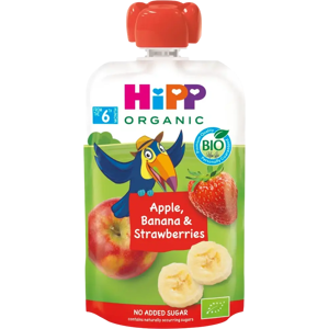 HiPP 100g Luomu Smoothie Omenaa, Banaania&Mansikkaa soseena 6kk HiPP 100g Luomu Smoothie Omenaa, Banaania&Mansikkaa soseena 6kk