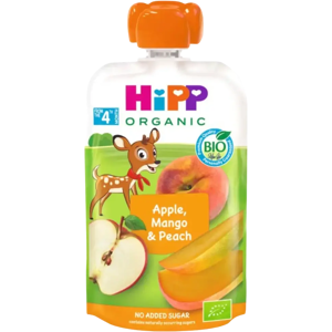 HiPP 100g Luomu Smoothie Persikkaa, Mangoa&Omenaa 4kk HiPP 100g Luomu Smoothie Persikkaa, Mangoa&Omenaa 4kk