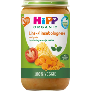HiPP Linssibolognesea ja pastaa 250g 12kk luomu HiPP Linssibolognesea ja pastaa 250g 12kk luomu