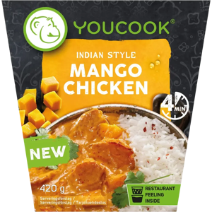 Youcook Indian Style Mango Chicken valmisateria 420 g Youcook Indian Style Mango Chicken valmisateria 420 g