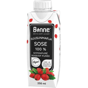Bonne Ruusunmarjasose 100% 250ml Bonne Ruusunmarjasose 100% 250ml