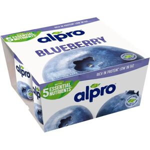 Alpro Hapatettu soijavalmiste, mustikka 4x125g Alpro Hapatettu soijavalmiste, mustikka 4x125g