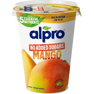 Alpro Mango Soijajogurtti - Gluteeniton, Laktoositon, 400g Alpro Mango Soijajogurtti - Gluteeniton, Laktoositon, 400g