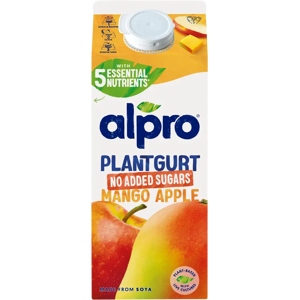 Alpro Plantgurt Hapatettu Soijavalmiste, Mango-Omena, Ei lisättyä Sokeria, 750g Alpro Plantgurt Hapatettu Soijavalmiste, Mango-Omena, Ei lisättyä Sokeria, 750g