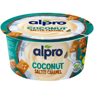 Alpro Hapatettu kookosvalmiste, suolainen kinuski 120g Alpro Hapatettu kookosvalmiste, suolainen kinuski 120g