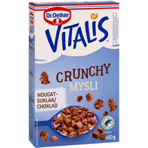 Vitalis Dr. Oetker Crunchy Nougat-suklaamysli 410 g Vitalis Dr. Oetker Crunchy Nougat-suklaamysli 410 g