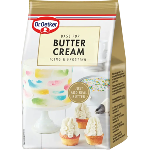 Dr. Oetker Base for BUTTER CREAM icing & frosting -kuorrutejauheseos 230g Dr. Oetker Base for BUTTER CREAM icing & frosting -kuorrutejauheseos 230g