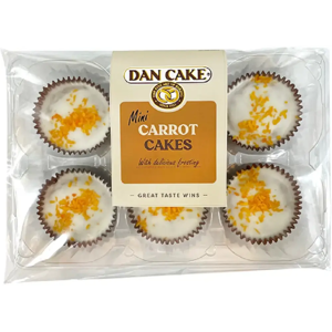 Dan Cake Mini porkkanakakut 6 kpl 150g Dan Cake Mini porkkanakakut 6 kpl 150g
