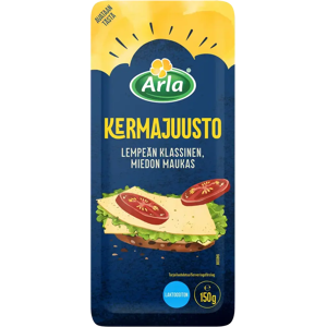 Arla Tolkuttomat Juustot Arla Kermajuusto viipale 150 g Arla Tolkuttomat Juustot Arla Kermajuusto viipale 150 g