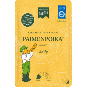 Kuusamon Juusto Paimenpoika kermajuustoviipaleet 280 g Kuusamon Juusto Paimenpoika kermajuustoviipaleet 280 g