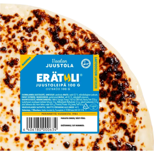 Erätuli Hiillos laktoositon juustoleipä 100g Erätuli Hiillos laktoositon juustoleipä 100g
