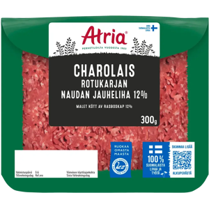 Atria Rotukarjan Naudan jauheliha 12% 300g Atria Rotukarjan Naudan jauheliha 12% 300g