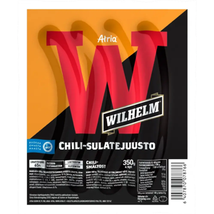 Atria Wilhelm Chili-sulatejuusto 350g Atria Wilhelm Chili-sulatejuusto 350g