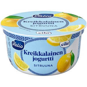 Valio kreikkalainen jogurtti sitruuna laktoositon 150 g Valio kreikkalainen jogurtti sitruuna laktoositon 150 g