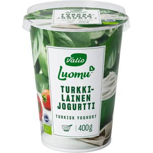 Valio Luomu ™ turkkilainen jogurtti 400 g Valio Luomu ™ turkkilainen jogurtti 400 g