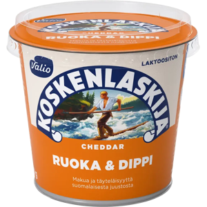 Valio - Koskenlaskija Ruoka & Dippi cheddar - Cheddar - kastike Valio - Koskenlaskija Ruoka & Dippi cheddar - Cheddar - kastike