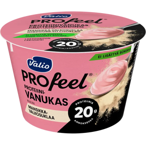 Valio PROfeel® proteiinivanukas 180 g mansikka-valkosuklaa laktoositon Valio PROfeel® proteiinivanukas 180 g mansikka-valkosuklaa laktoositon