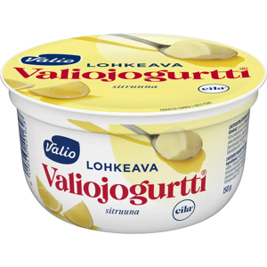 Valio jogurtti® lohkeava jogurtti sitruuna laktoositon 150 g Valio jogurtti® lohkeava jogurtti sitruuna laktoositon 150 g