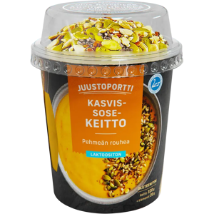 Juustoportti Pehmeän Rouhea Kasvissosekeitto 340g laktoositon gluteeniton Juustoportti Pehmeän Rouhea Kasvissosekeitto 340g laktoositon gluteeniton