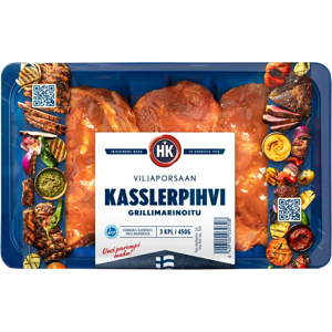 HK Viljaporsaan Kasslerpihvi grillimarinoitu 450 g HK Viljaporsaan Kasslerpihvi grillimarinoitu 450 g