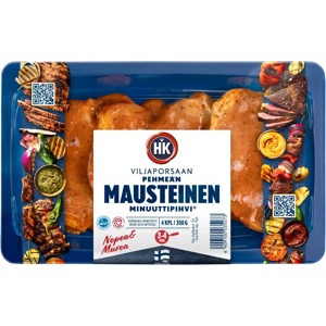 HK Viljaporsaan Minuuttipihvi 350g ® Pehmeän mausteinen HK Viljaporsaan Minuuttipihvi 350g ® Pehmeän mausteinen