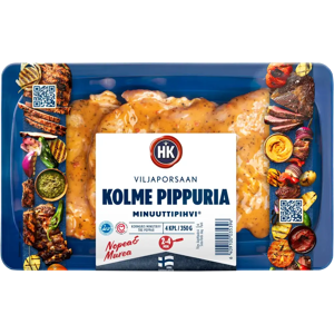 HK Viljaporsaan Minuuttipihvi ® Kolme Pippuria 350g HK Viljaporsaan Minuuttipihvi ® Kolme Pippuria 350g
