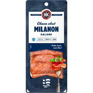 HK Ohuen ohut Milanon salami 150 g HK Ohuen ohut Milanon salami 150 g