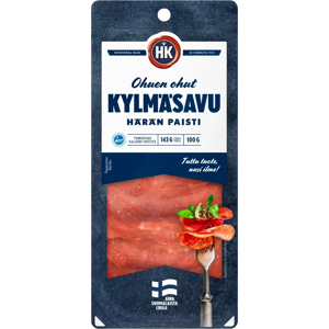 HK Ohuen ohut Härän kylmäsavupaisti 100 g HK Ohuen ohut Härän kylmäsavupaisti 100 g