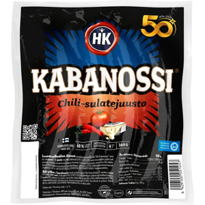 HK Kabanossi® Chili-Sulatejuusto 360 g HK Kabanossi® Chili-Sulatejuusto 360 g